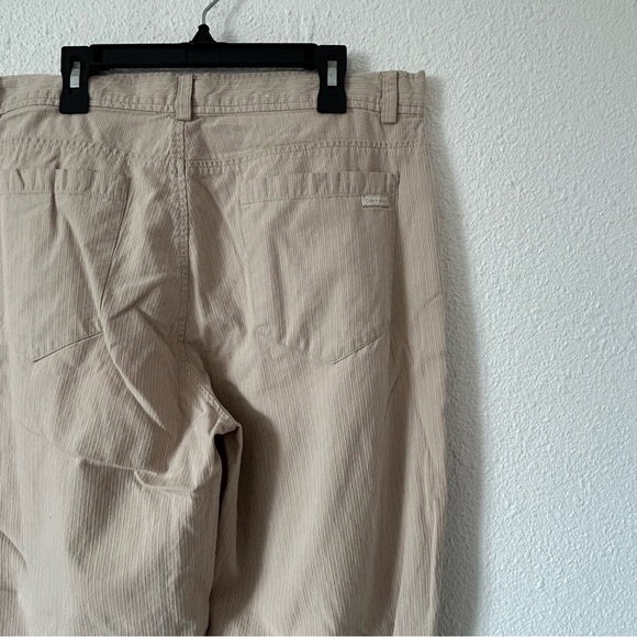 Calvin Klein men’s khaki striped straight leg pants Sz 34x33 - Picture 5 of 10